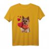 Shirt mit Yorkshire Terrier Hund und Herz - Lustiges und Süßes Hundemotiv Sweatshirt für Hundeliebhaber, Hundemamas & -papas