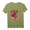 Shirt mit Yorkshire Terrier Hund und Herz - Lustiges und Süßes Hundemotiv Sweatshirt für Hundeliebhaber, Hundemamas & -papas