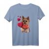 Shirt mit Yorkshire Terrier Hund und Herz - Lustiges und Süßes Hundemotiv Sweatshirt für Hundeliebhaber, Hundemamas & -papas