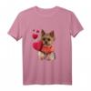 Shirt mit Yorkshire Terrier Hund und Herz - Lustiges und Süßes Hundemotiv Sweatshirt für Hundeliebhaber, Hundemamas & -papas