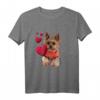 Shirt mit Yorkshire Terrier Hund und Herz - Lustiges und Süßes Hundemotiv Sweatshirt für Hundeliebhaber, Hundemamas & -papas