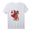 Shirt mit Yorkshire Terrier Hund und Herz - Lustiges und Süßes Hundemotiv Sweatshirt für Hundeliebhaber, Hundemamas & -papas