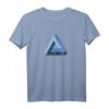 Unmögliches Dreieck Optische Täuschung Penrose Mathe T-Shirt – Coole Geschenkidee für Nerds, Lehrer, Physiker & Science-Fiction Fans