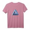 Unmögliches Dreieck Optische Täuschung Penrose Mathe T-Shirt – Coole Geschenkidee für Nerds, Lehrer, Physiker & Science-Fiction Fans