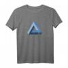 Unmögliches Dreieck Optische Täuschung Penrose Mathe T-Shirt – Coole Geschenkidee für Nerds, Lehrer, Physiker & Science-Fiction Fans