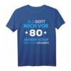 Lustiges 80. Geburtstag T-Shirt für Mann und Frau - Witzige Geschenkidee und Dekoration für 80 Jahre Feier