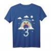 Kinder 3. Geburtstag Regenbogen T-Shirt – Niedliches Geburtstagsgeschenk für Dreijährige Jungen und Mädchen