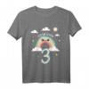 Kinder 3. Geburtstag Regenbogen T-Shirt – Niedliches Geburtstagsgeschenk für Dreijährige Jungen und Mädchen