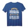 Immobilienkaufmann Ausbildung T-Shirt – Lustiges Motivationsshirt für Azubis, Prüfungsvorbereitung & Abschluss