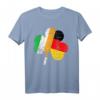 St. Patrick's Day T-Shirt mit Shamrock, Flaggen von Irland und Deutschland – Für Paraden & Freundschaftsfeiern