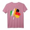 St. Patrick's Day T-Shirt mit Shamrock, Flaggen von Irland und Deutschland – Für Paraden & Freundschaftsfeiern