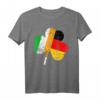 St. Patrick's Day T-Shirt mit Shamrock, Flaggen von Irland und Deutschland – Für Paraden & Freundschaftsfeiern