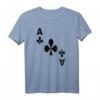 Kreuz As Poker & Kartenspiel T-Shirt – Perfektes Geschenk für Zocker, Fasching, Karneval & Spieleabende