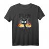 It's Fine I'm Fine Everything is Fine Funny Cat Dad Cat Mom T-Shirt – Perfekt für Katzenmütter, Tierliebhaber, Pflegepersonal & Lehrer mit Humor