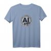 AI Free T-Shirt - Kein künstliche Intelligenz, Retro Sci-Fi Design, klassisch geschnitten, für Technik- und KI-Gegner