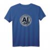 AI Free T-Shirt - Kein künstliche Intelligenz, Retro Sci-Fi Design, klassisch geschnitten, für Technik- und KI-Gegner