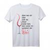 Reichet mir den Wein Geschenkset mit Weinschorle, Weingläser und lustigem Wein Spruch T-Shirt – Perfekt für Weinliebhaber, Freunde und Familie
