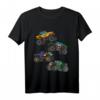 Kinder Monster Truck T-Shirt - Bunte Trucks Geschenk für Jungen & Mädchen für Geburtstag, Halloween, Weihnachten & Party