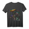 Kinder Monster Truck T-Shirt - Bunte Trucks Geschenk für Jungen & Mädchen für Geburtstag, Halloween, Weihnachten & Party