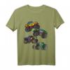 Kinder Monster Truck T-Shirt - Bunte Trucks Geschenk für Jungen & Mädchen für Geburtstag, Halloween, Weihnachten & Party