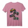 Kinder Monster Truck T-Shirt - Bunte Trucks Geschenk für Jungen & Mädchen für Geburtstag, Halloween, Weihnachten & Party