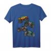 Kinder Monster Truck T-Shirt - Bunte Trucks Geschenk für Jungen & Mädchen für Geburtstag, Halloween, Weihnachten & Party