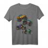 Kinder Monster Truck T-Shirt - Bunte Trucks Geschenk für Jungen & Mädchen für Geburtstag, Halloween, Weihnachten & Party