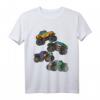 Kinder Monster Truck T-Shirt - Bunte Trucks Geschenk für Jungen & Mädchen für Geburtstag, Halloween, Weihnachten & Party