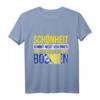 Schönheit kommt nicht aus dem Inneren, sondern aus Bosnien - Stolzes Bosnien Herzegowina T-Shirt mit Flagge für Jugo, Balkan & Heimatliebhaber