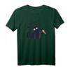 WAS? Killer Katze mit Blutigem Messer - Lustiges Schwarze Katzen T-Shirt für Halloween, Party & Geschenk für Katzenliebhaber