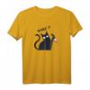 WAS? Killer Katze mit Blutigem Messer - Lustiges Schwarze Katzen T-Shirt für Halloween, Party & Geschenk für Katzenliebhaber
