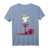 Humorvolles HapDeer T-Shirt mit Einhorn und Weinmotiv – Witziges Geschenk für Weinliebhaber & Fabelwesen-Fans