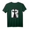 Süße Schwarze Katze mit Brille als Lesekatze - Lustiges T-Shirt für Katzenliebhaber und Bücherfans, perfektes Geschenk