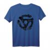 Vintage Schwarz 45 rpm Single Adapter T-Shirt für Vinyl-Fans & DJs – Stylisches Geschenk für Schallplattenliebhaber