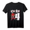 Kinder Ninja Kostüm für 4 Jahre alten Jungen – Rotes Geburtstag Outfit & Ich bin 4 T-Shirt für den Kindergeburtstag