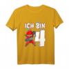 Kinder Ninja Kostüm für 4 Jahre alten Jungen – Rotes Geburtstag Outfit & Ich bin 4 T-Shirt für den Kindergeburtstag