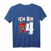 Kinder Ninja Kostüm für 4 Jahre alten Jungen – Rotes Geburtstag Outfit & Ich bin 4 T-Shirt für den Kindergeburtstag