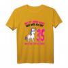Bitte kein Neid weil ich mit 35 so gut aussehe - Lustiges Geburtstags-T-Shirt für Frauen zum 35. Geburtstag mit Einhorn & Sternen