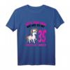 Bitte kein Neid weil ich mit 35 so gut aussehe - Lustiges Geburtstags-T-Shirt für Frauen zum 35. Geburtstag mit Einhorn & Sternen