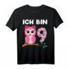 Geburtstagsshirt Eule für 9 Jahre Mädchen - Lustiges Geschenk für Kindergeburtstag, Tiermotiv, tolles Outfit für die Feier oder den Kindergarten