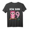 Geburtstagsshirt Eule für 9 Jahre Mädchen - Lustiges Geschenk für Kindergeburtstag, Tiermotiv, tolles Outfit für die Feier oder den Kindergarten