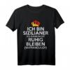 Sizilianer Italien Vaffanculo T-Shirt mit Flagge & Trinacria - Humorvolles Sizilien Outift für Stolze Sizilianer und Italienliebhaber