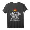 Sizilianer Italien Vaffanculo T-Shirt mit Flagge & Trinacria - Humorvolles Sizilien Outift für Stolze Sizilianer und Italienliebhaber