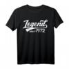 Legende seit 1972 Geschenk – Vintage T-Shirt für den 51. Geburtstag, Jubiläum, Retro Design für Frauen und Männer