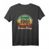 60. Geburtstag T-Shirt für Damen und Herren - Vintage 1961 Geburtstagsgeschenk für Frauen und Männer, Legendär seit Oktober 1961