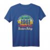60. Geburtstag T-Shirt für Damen und Herren - Vintage 1961 Geburtstagsgeschenk für Frauen und Männer, Legendär seit Oktober 1961