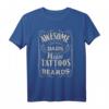 Fantastische Väter haben Tattoos und Bärte - Retro Vintage Papa Geschenk T-Shirt für Geburtstag, Weihnachten & Familienausflüge