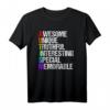 Cooles Autism Awareness T-Shirt mit Regenbogen Buchstaben – Unterstütze autistische Kinder und Familie mit diesem liebevollen Geschenk