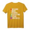 Cooles Autism Awareness T-Shirt mit Regenbogen Buchstaben – Unterstütze autistische Kinder und Familie mit diesem liebevollen Geschenk
