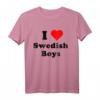 I Heart Love Swedish Jungen Geschenk T-Shirt – Klassisches Landestypisches T-Shirt für Schweden-Liebhaber